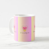 Tasse mit mehrfarbigen Farbtönen (Vorderseite Links)