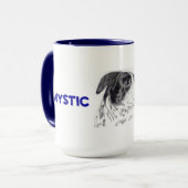 Tasse mit Mischzuchthund (Vorderseite Links)