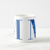 Tasse mit Monogramm Floral Letter (Mittel)