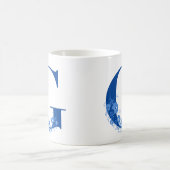 Tasse mit Monogramm Floral Letter D (Mittel)