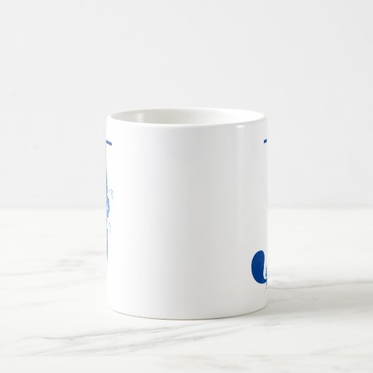 Tasse mit Monogramm Floral Letter J (Mittel)