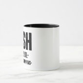 Tasse mit motivierend Zitat (Zentrum)