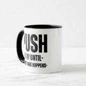 Tasse mit motivierend Zitat (Vorderseite Links)