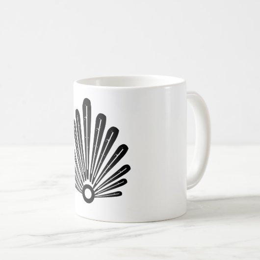 Tasse mit Muschel Design (VorderseiteRechts)