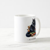 Tasse mit Name und Schwarzer Katze (VorderseiteRechts)