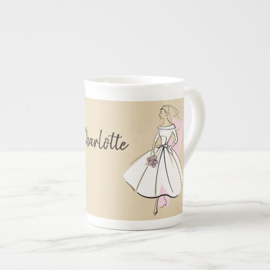 Tasse mit neutralem Namen der Mode Bride Knochen C (Vorderseite Rechts)