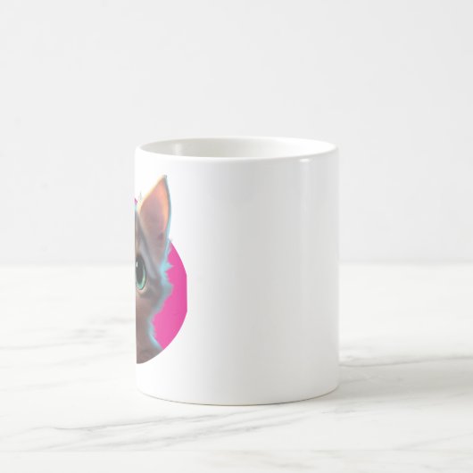 Tasse mit Niedlichem Katzendesign (Mittel)