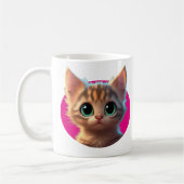 Tasse mit Niedlichem Katzendesign (Links)