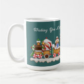 Tasse mit Niedlichem Lebkuchenzug (Links)