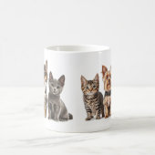Tasse mit Niedlichen Kätzchen und Welpen (Mittel)
