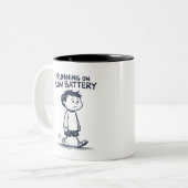 Tasse mit niedrigem Akku - Koffeinaufladung erford (Vorderseite Links)