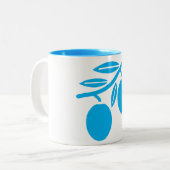 Tasse mit Obst- und Ölbaumsymbolen (Vorderseite Links)