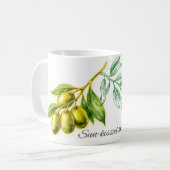 Tasse mit Oliven (Vorderseite Links)