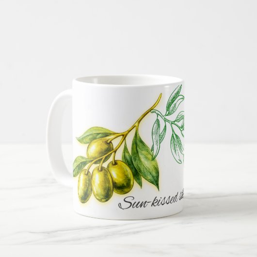 Tasse mit Oliven (Vorderseite Links)