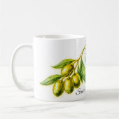 Tasse mit Oliven (Links)