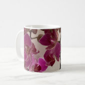Tasse mit Orchideendesign  (Vorderseite Links)