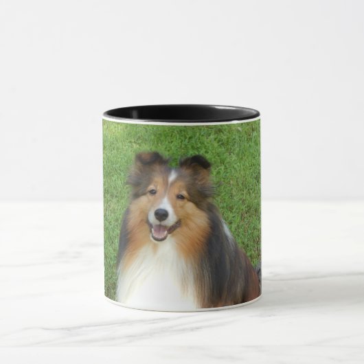 Tasse mit original Sheltie Foto (Zentrum)