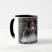 Tasse mit original Sheltie Foto (Vorderseite Links)