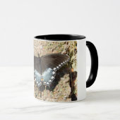 Tasse mit originalem Foto eines wunderschönen Schm (VorderseiteRechts)