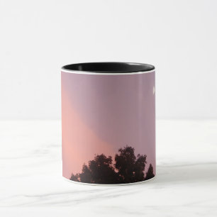 Tasse mit originalem Foto von Sonnenuntergang mit