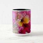 Tasse mit Paint Splattered Orchid (Zentrum)