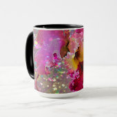 Tasse mit Paint Splattered Orchid (Vorderseite Links)