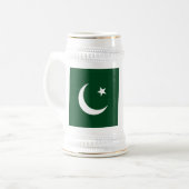 Tasse mit pakistanischer Flagge (Vorderseite Links)
