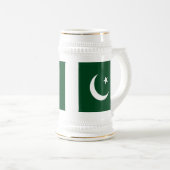 Tasse mit pakistanischer Flagge (VorderseiteRechts)