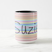 Tasse mit Pastellstreifen (Zentrum)