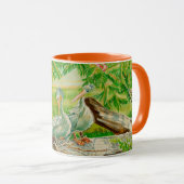 Tasse mit Pelikanen, Vögeln, Zootieren (VorderseiteRechts)