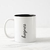 Tasse mit personalisiertem Namen (Links)