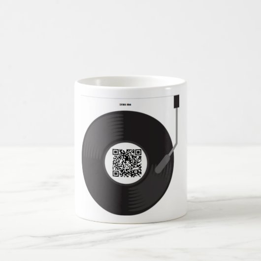 Tasse mit personlisierten Song per QR-Code (Mittel)