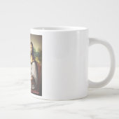 Tasse mit Pfauenparadies auf dem Dach (Rechts)
