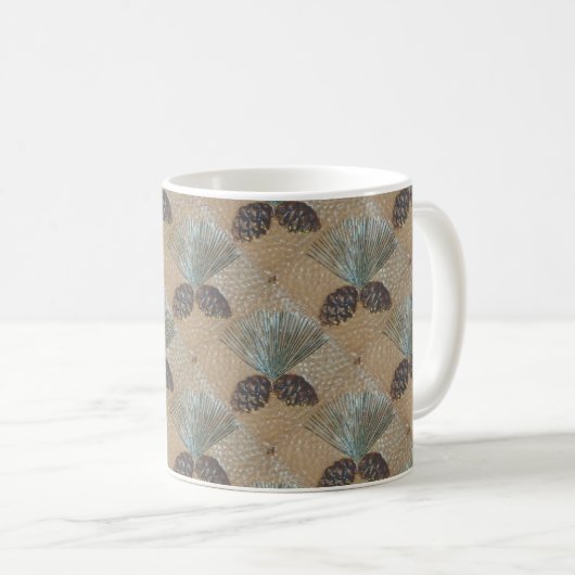 Tasse mit Pinecone-Design (VorderseiteRechts)