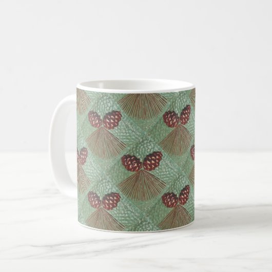 Tasse mit Pinecone-Design (Vorderseite Links)