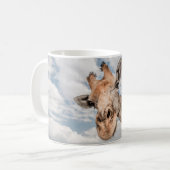 Tasse mit Portrait von Giraffe. (Vorderseite Links)