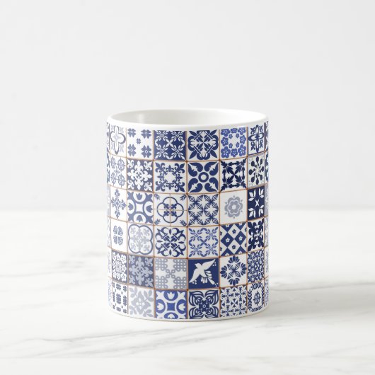 Tasse mit portugiesischem Fliesen-Muster - (Mittel)