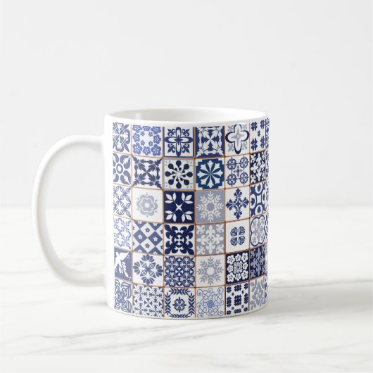 Tasse mit portugiesischem Fliesen-Muster - (Links)