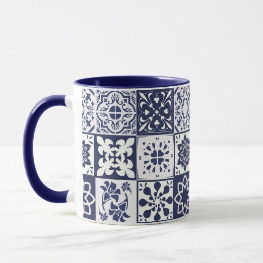 Tasse mit portugiesischem Fliesen-Muster - (Links)