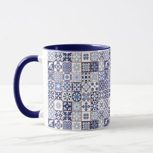 Tasse mit portugiesischem Fliesen-Muster - (Links)