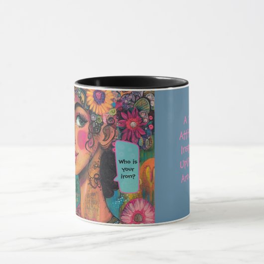 Tasse mit positivem Bibelverse aus den Sprichwörte (Zentrum)