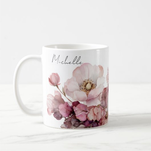 Tasse mit Pumpkins und Blume (Links)