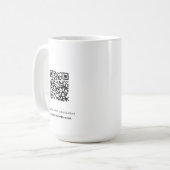 Tasse mit QR-Code (Vorderseite Links)