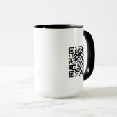 Tasse mit QR Code (VorderseiteRechts)