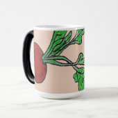 Tasse mit Rettich-Design (Vorderseite Links)