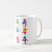 Tasse mit Robotern (VorderseiteRechts)