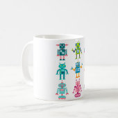 Tasse mit Robotern (Vorderseite Links)