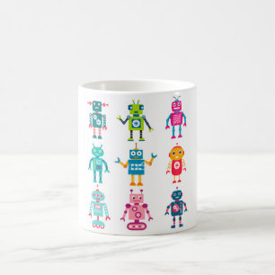 Tasse mit Robotern