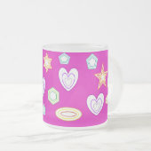 Tasse mit rosa Farbförmchen (VorderseiteRechts)