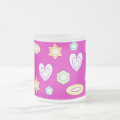 Tasse mit rosa Farbförmchen (Mittel)